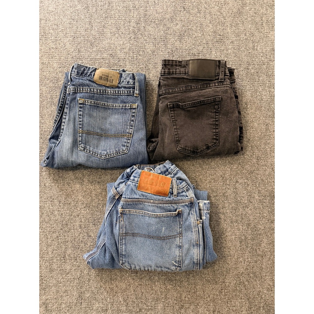 Mens‎ Jeans Lot Size 32x32 Wrangler DKNY Moose Creek Bootcut Slim Flannel Lined